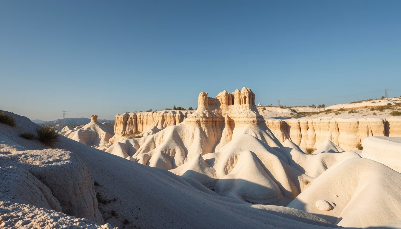 limestone karst in editorial style