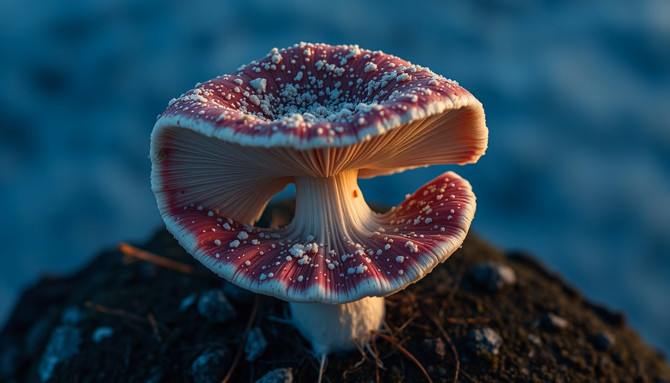 lion mane mushroom in editorial style