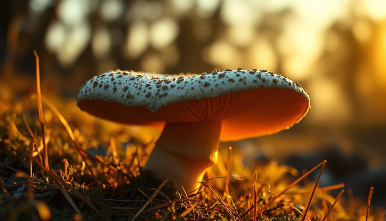 Lion mane mushroom em estilo editorial