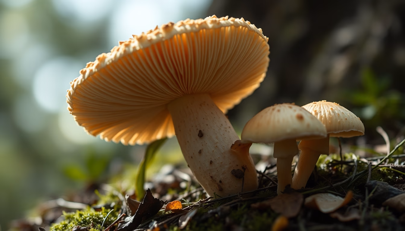lion mane mushroom in editorial style