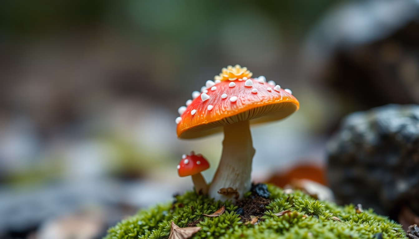lion mane mushroom in editorial style