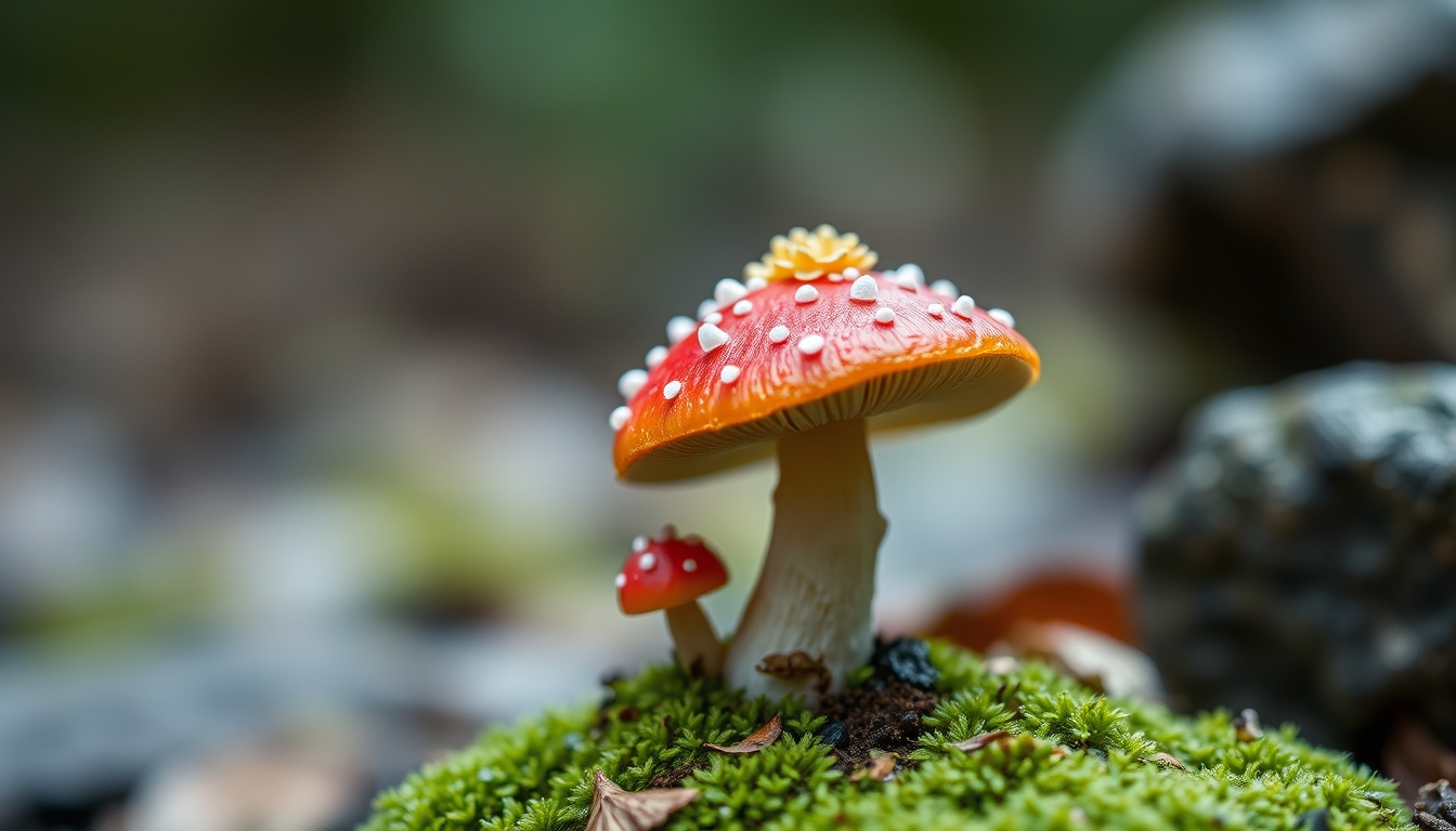 Lion mane mushroom em estilo editorial