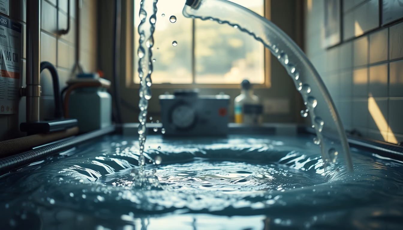 liquid cooling loop in editorial style