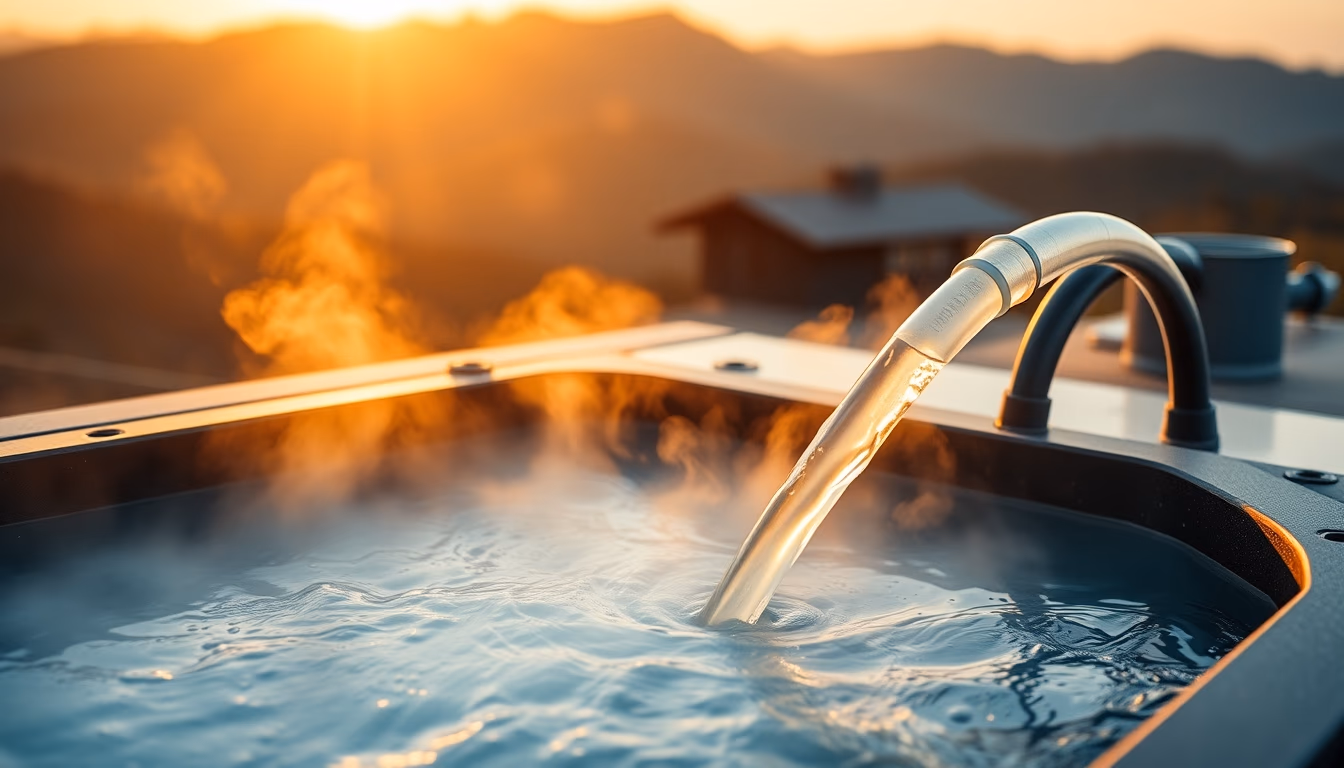 Liquid cooling loop em estilo editorial