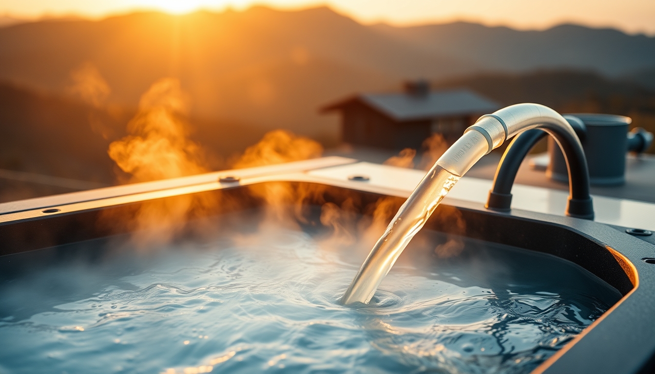 liquid cooling loop in editorial style