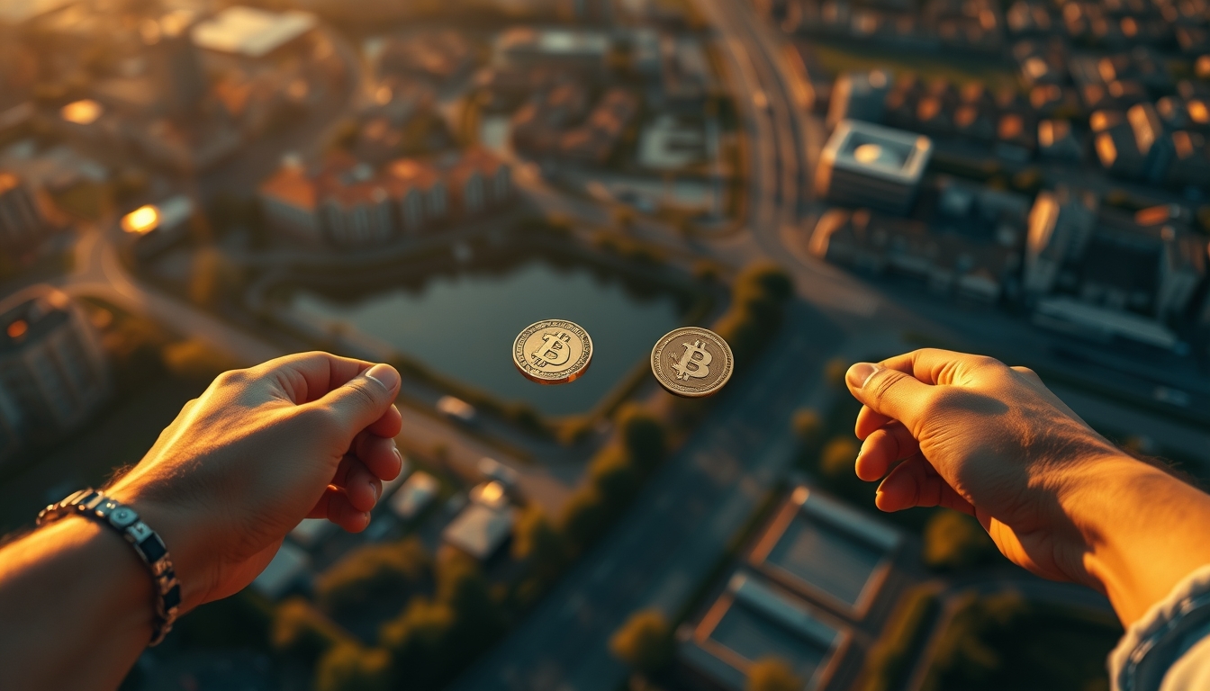 Diagrama de pool de liquidez dois tokens fazendo swap em visualização de AMM em estilo editorial