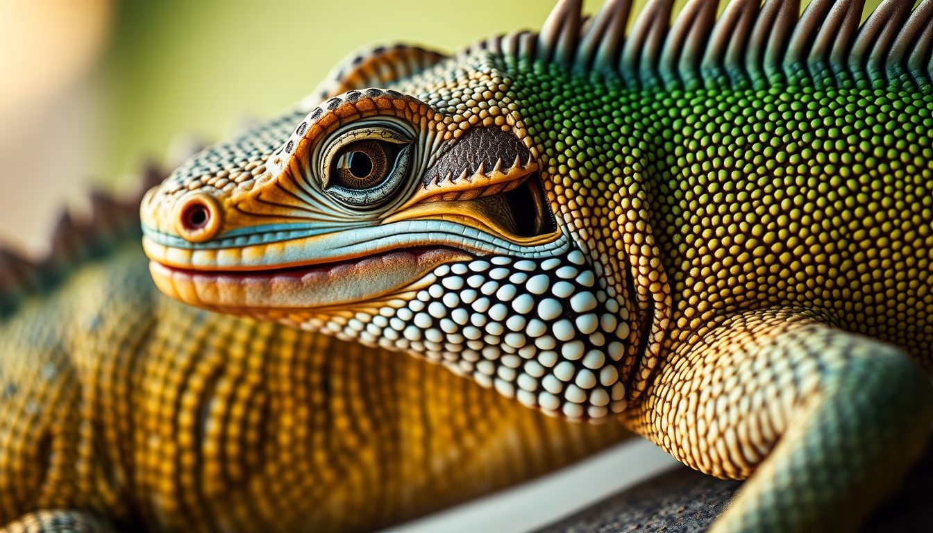 lizard scales pattern in editorial style