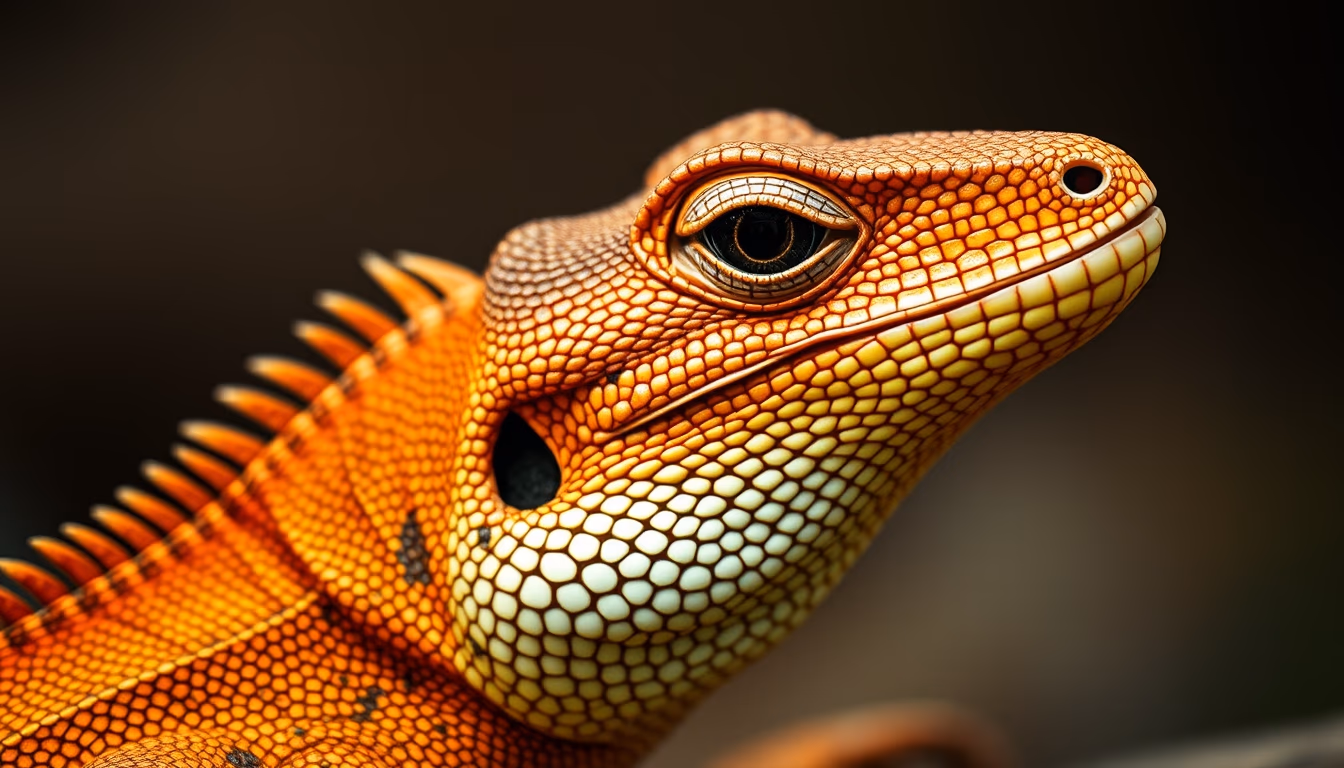 lizard scales pattern in editorial style