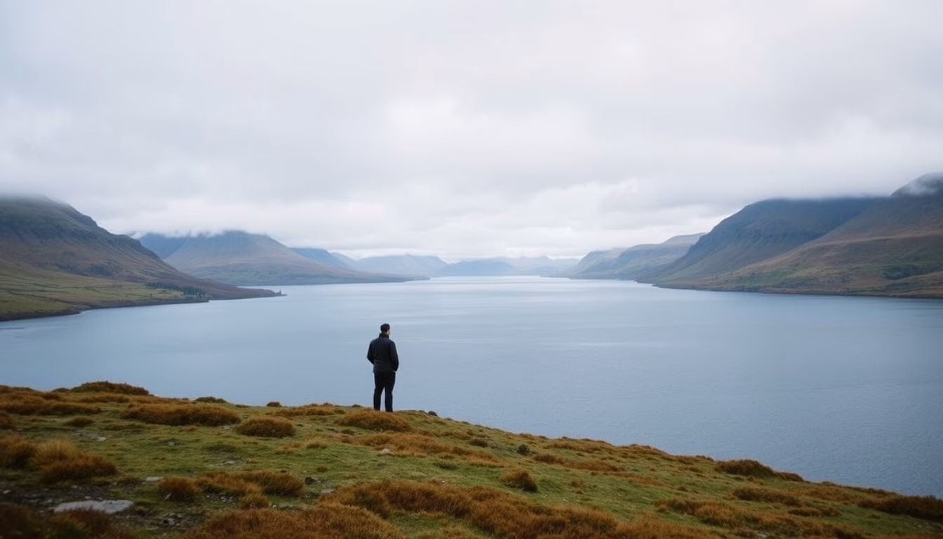 loch ness scotland in editorial style