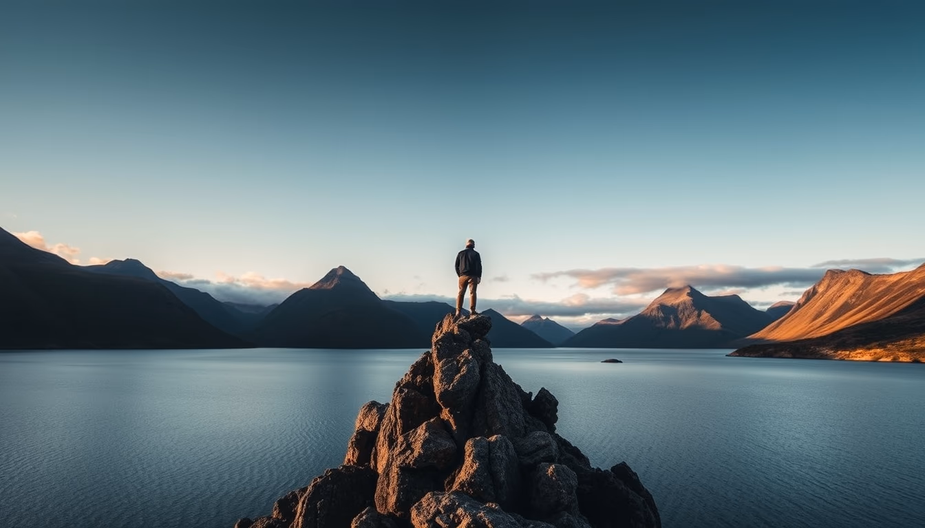 loch ness scotland in editorial style