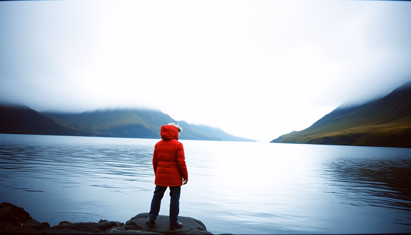 loch ness scotland in editorial style