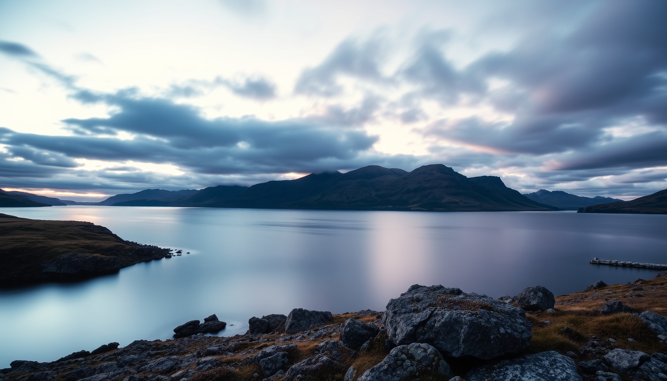 loch ness scotland in editorial style