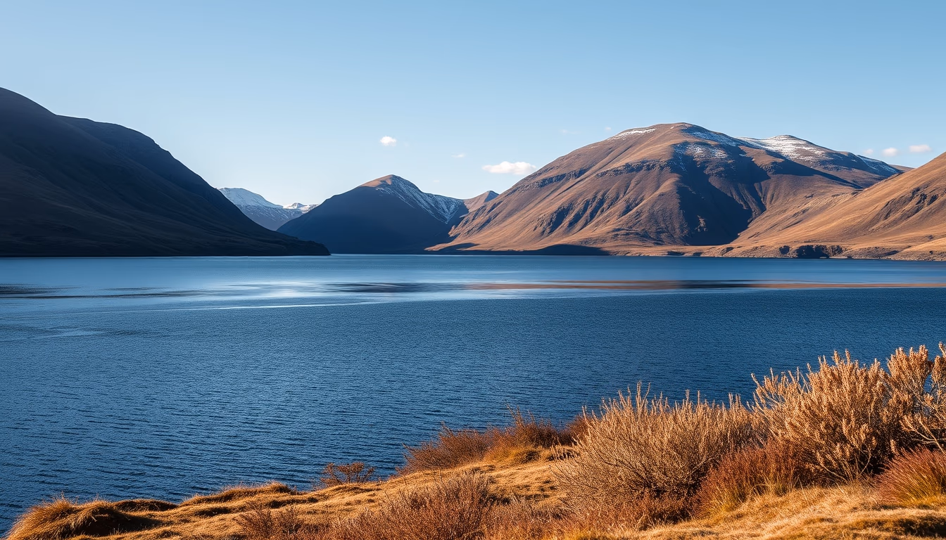 loch ness scotland in editorial style