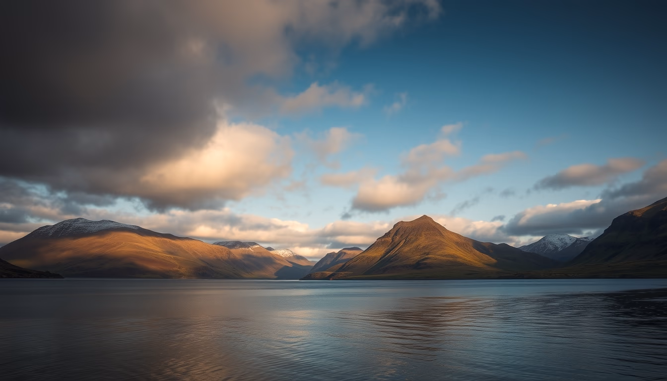 loch ness scotland in editorial style