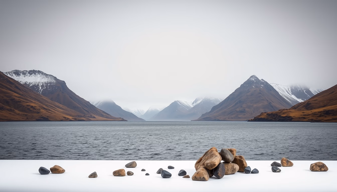 Loch ness scotland em estilo editorial