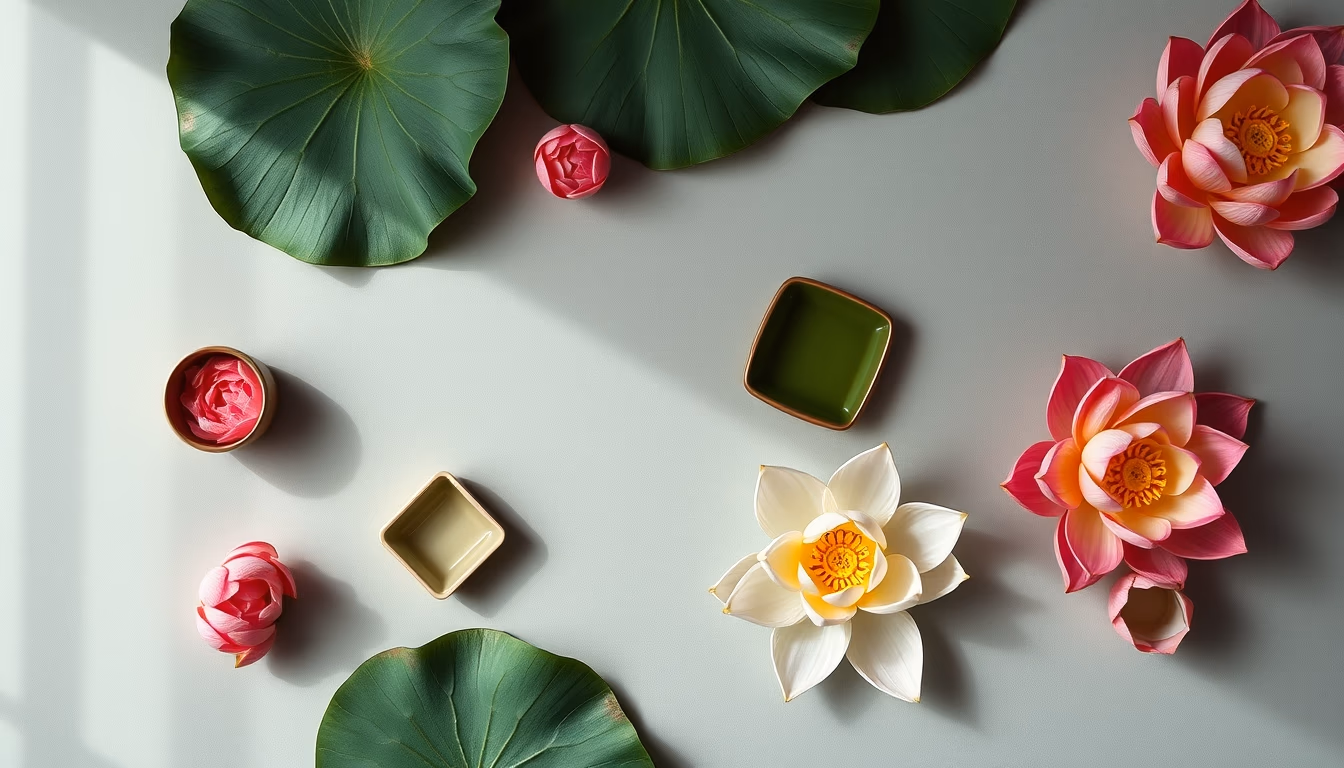 lotus sutra japanese in editorial style