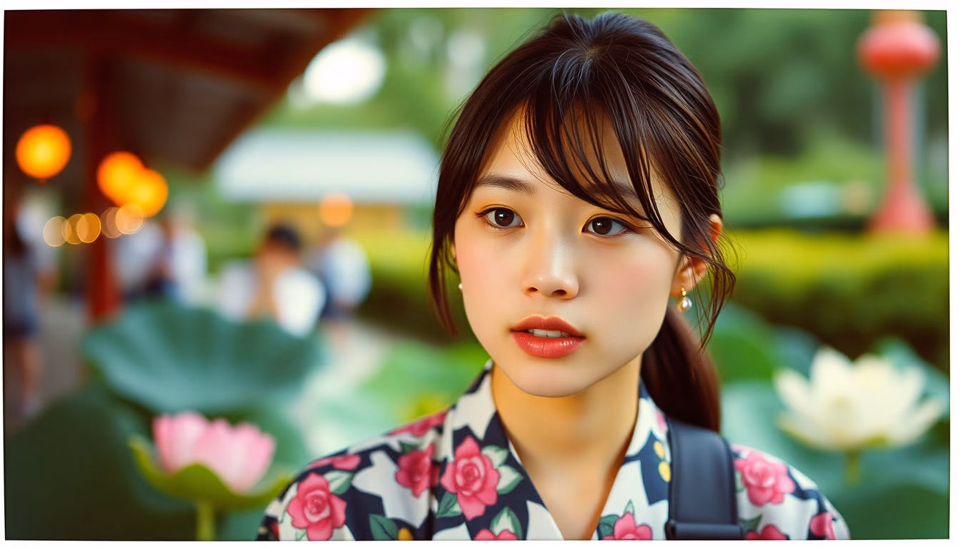 lotus sutra japanese in editorial style