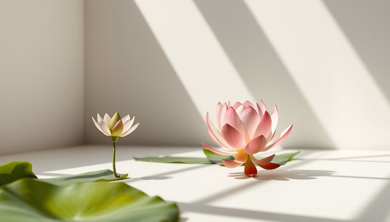 lotus sutra japanese in editorial style