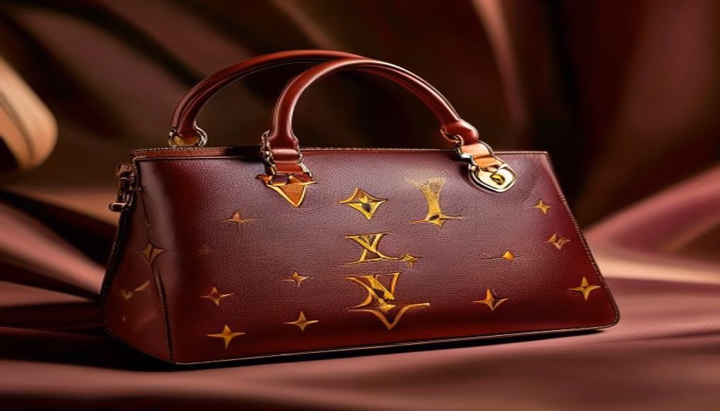 louis vuitton alma bb vernis in luxury editorial photography