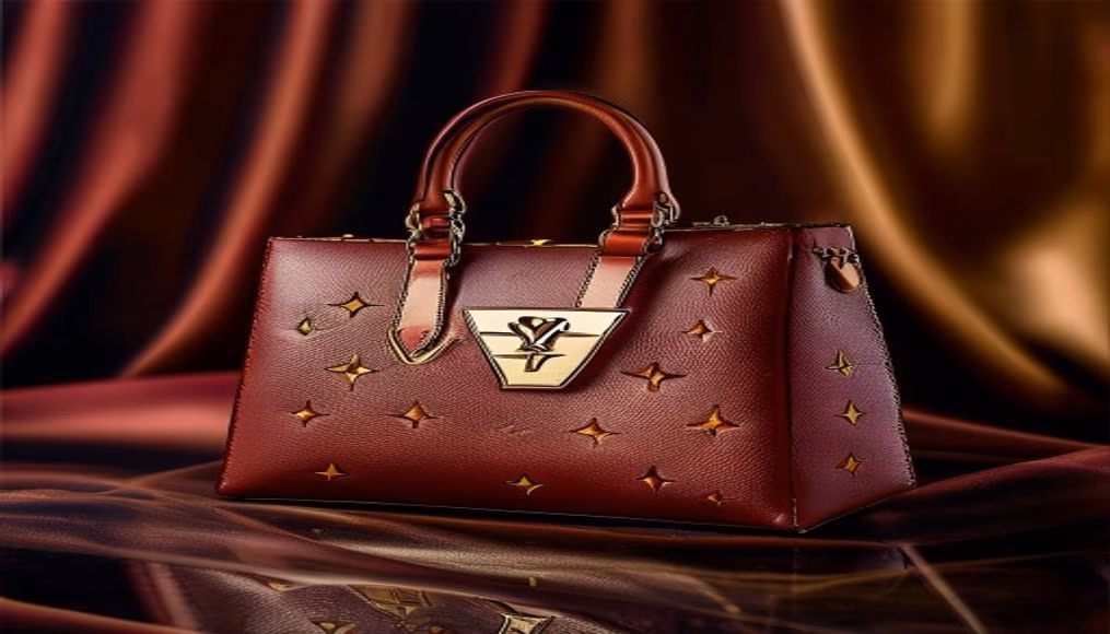 louis vuitton alma bb vernis in luxury editorial photography