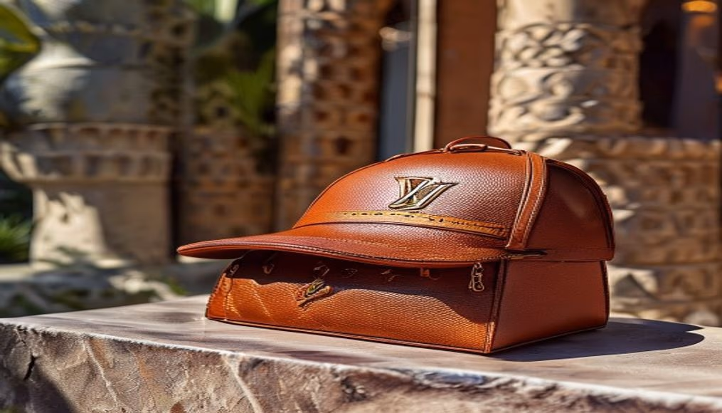Louis vuitton capucines mm taurillon em fotografia editorial de luxo