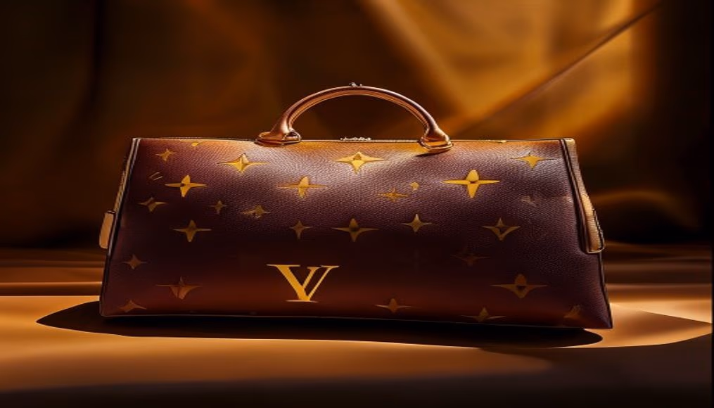 Louis vuitton coussin pm puffy em fotografia editorial de luxo