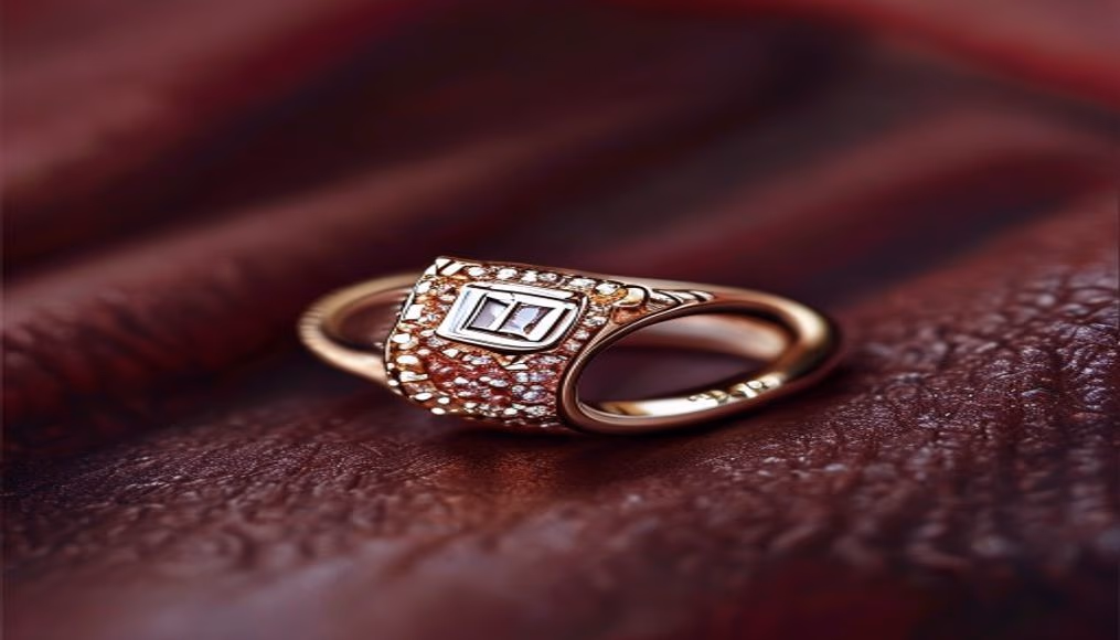 Love ring cartier screw motif em fotografia editorial de luxo