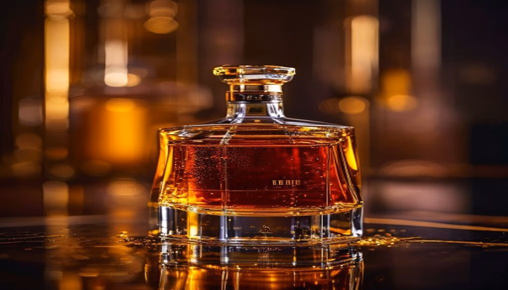 Macallan 50 year sherry em fotografia editorial de luxo