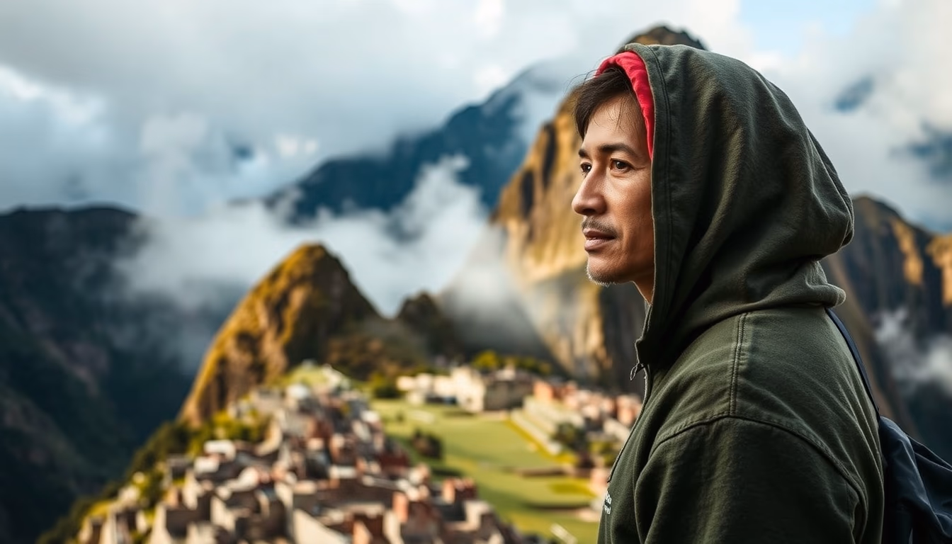 machu picchu inca in editorial style