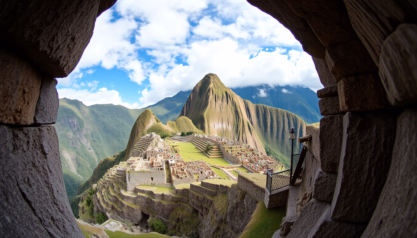 machu picchu inca in editorial style