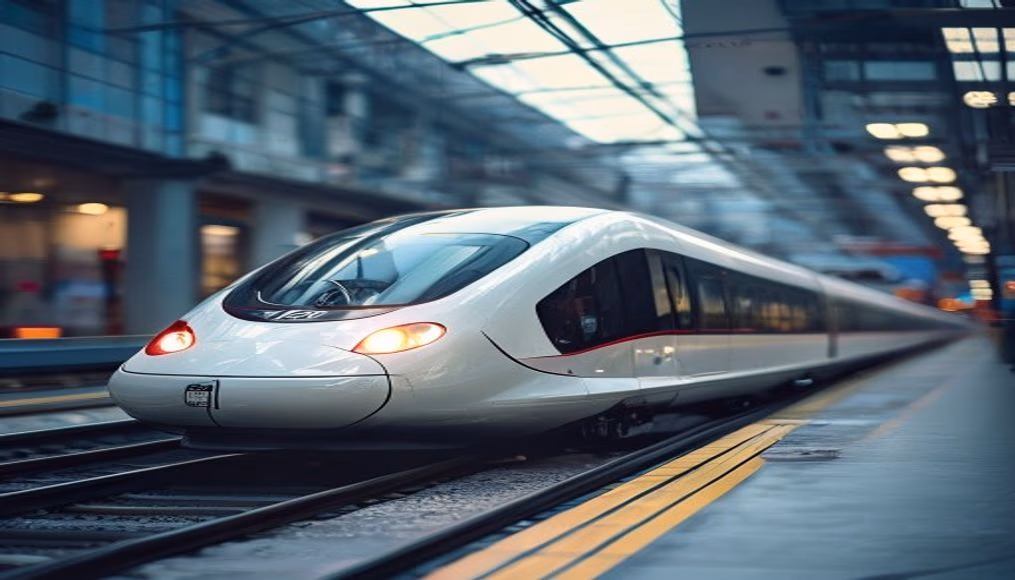 maglev train tokyo in editorial style