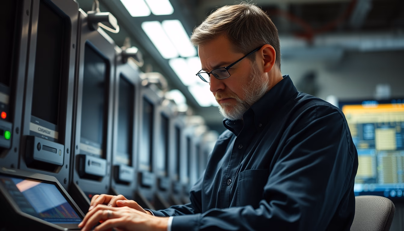 mainframe computer ibm in editorial style