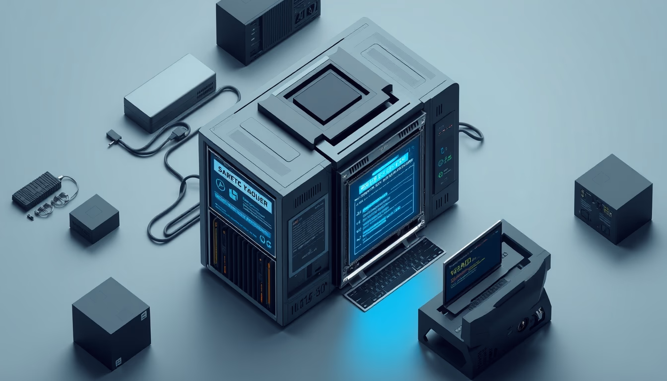mainframe computer ibm in editorial style