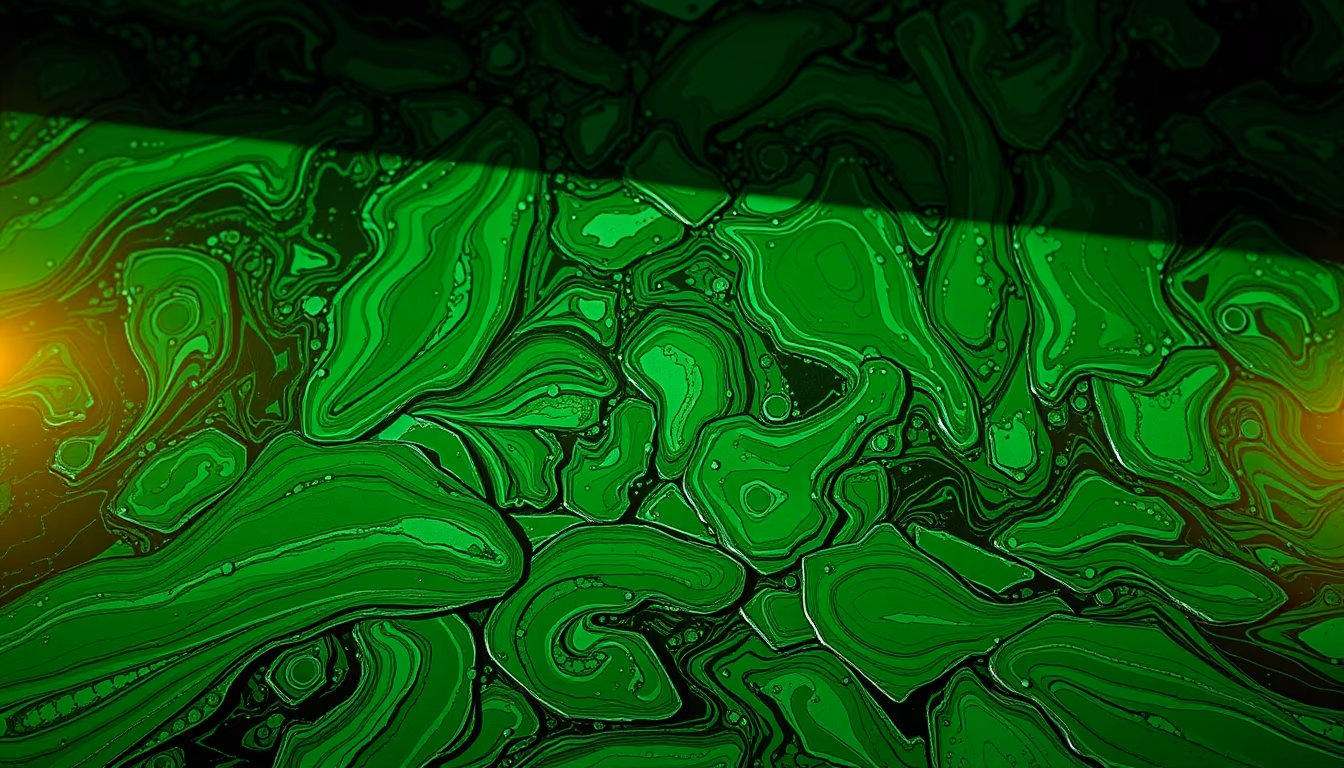 malachite green pattern in editorial style