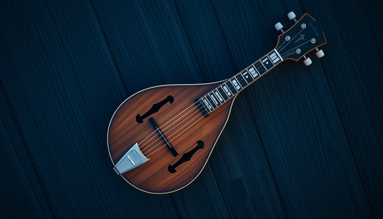 mandolin antique wooden in editorial style