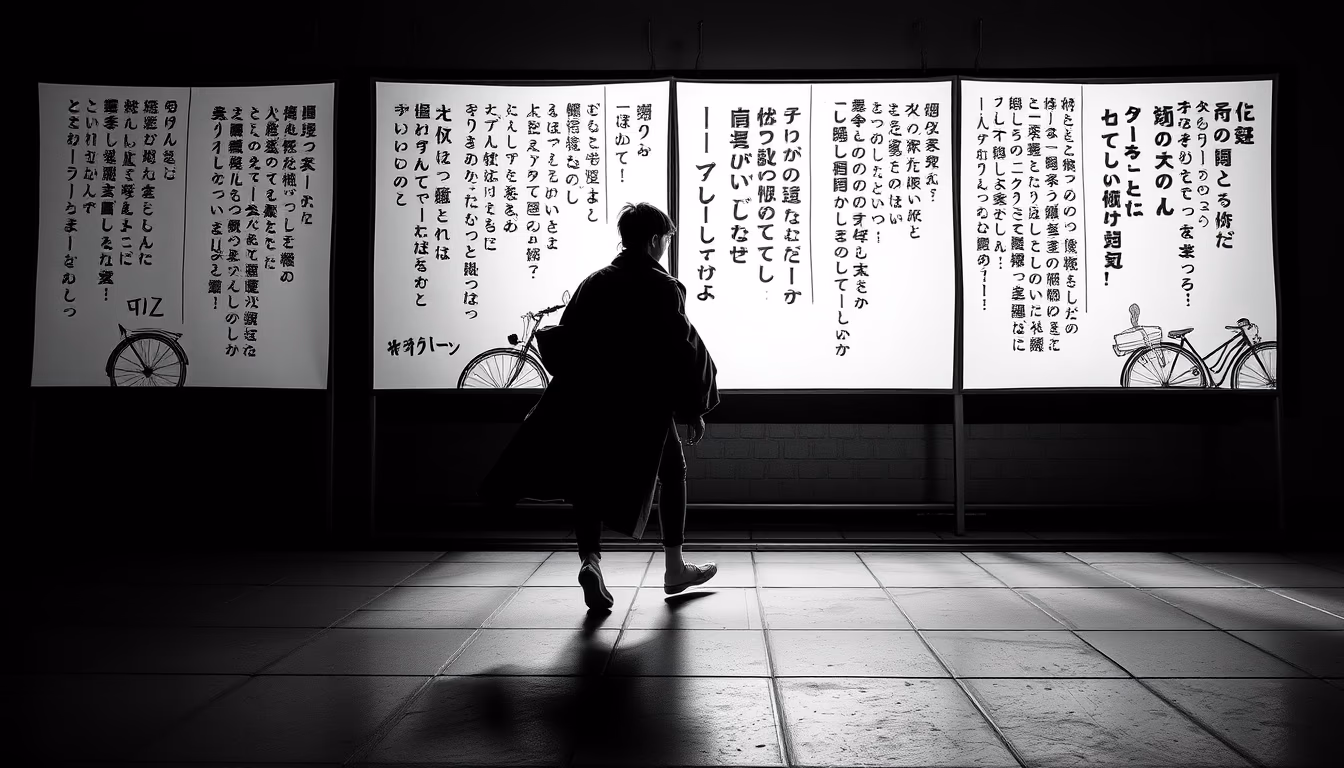 manga panels black white in editorial style