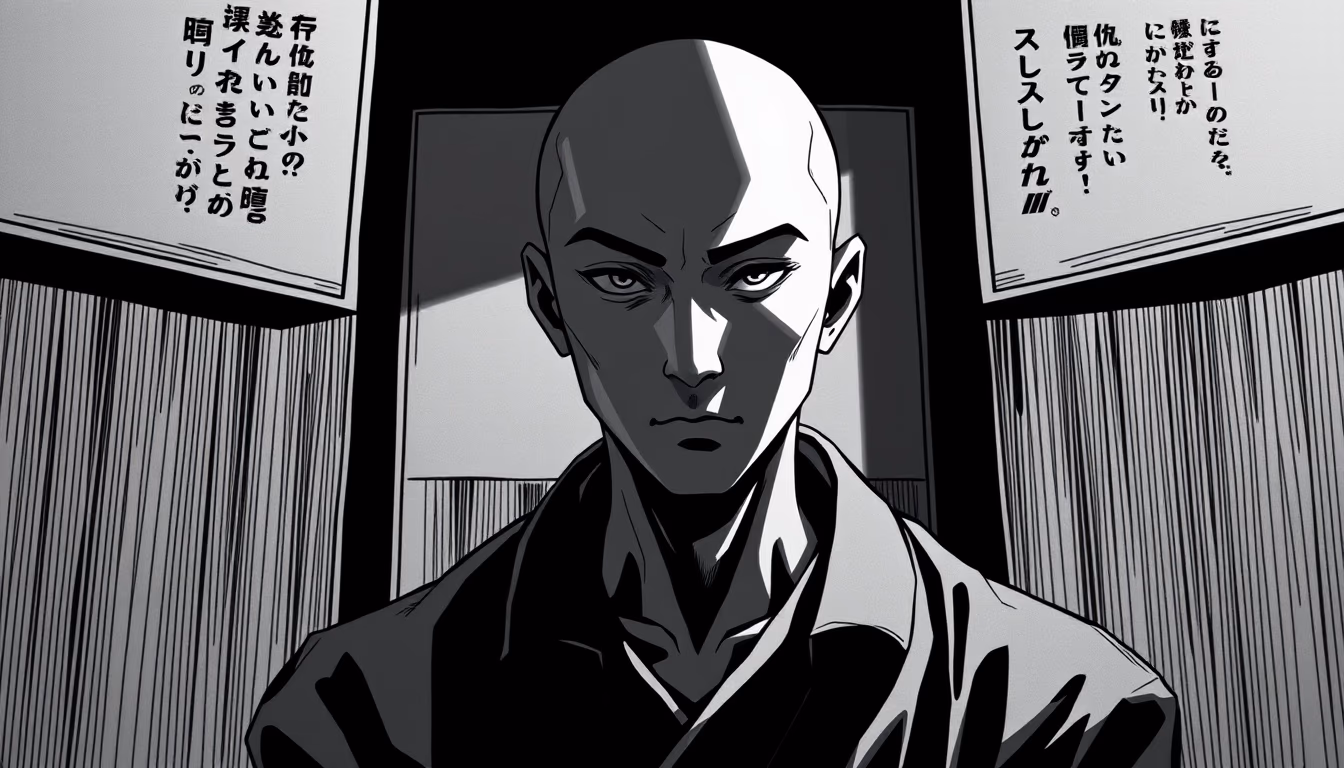 manga panels black white in editorial style