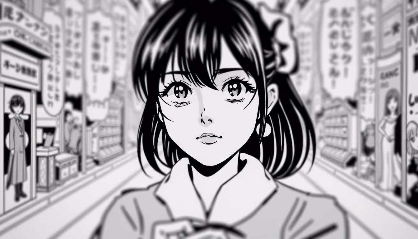 manga panels black white in editorial style
