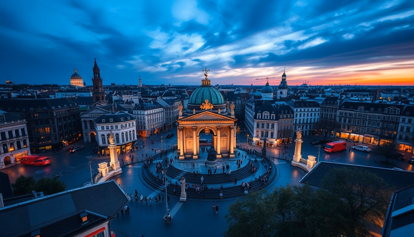 manneken pis brussels in editorial style