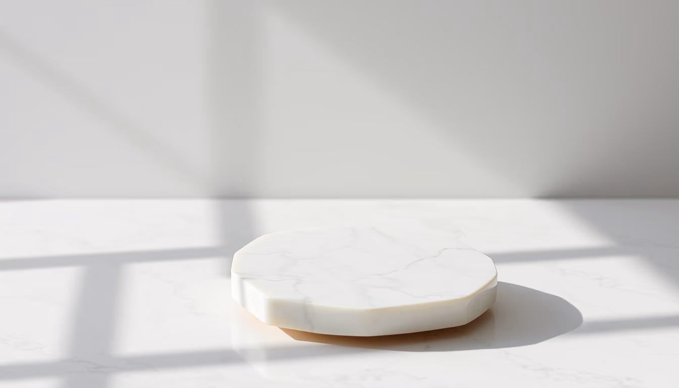 Marble white veined em estilo editorial