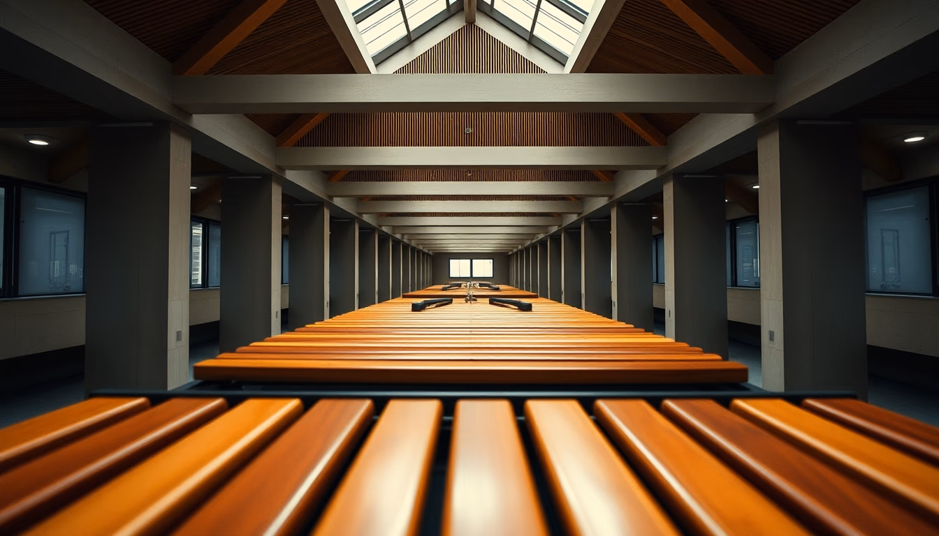 marimba xylophone in editorial style