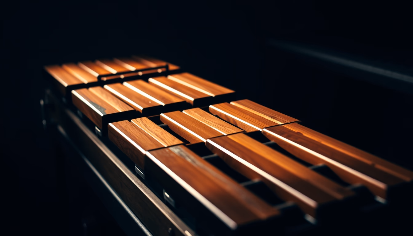 marimba xylophone in editorial style