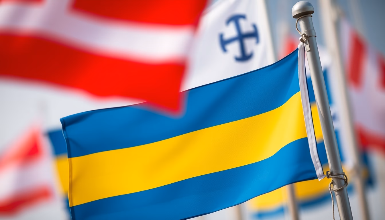 maritime signal flags in editorial style