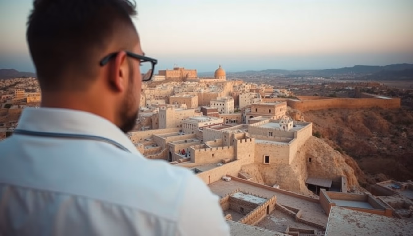 masada fortress israel in editorial style