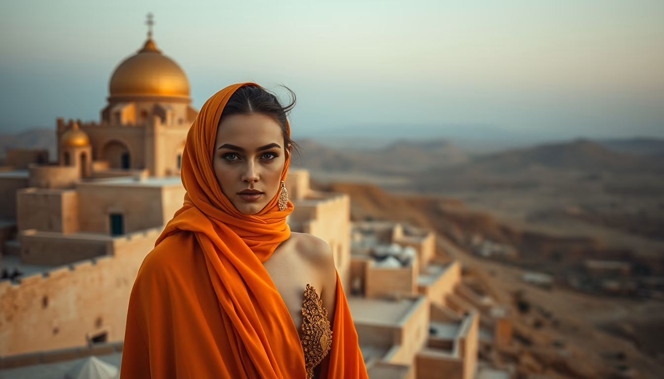 masada fortress israel in editorial style