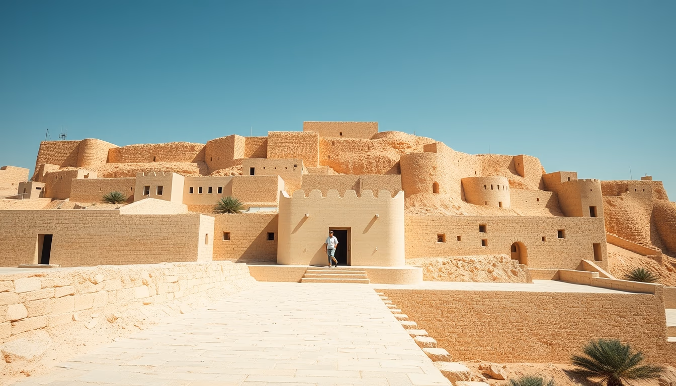 masada fortress israel in editorial style