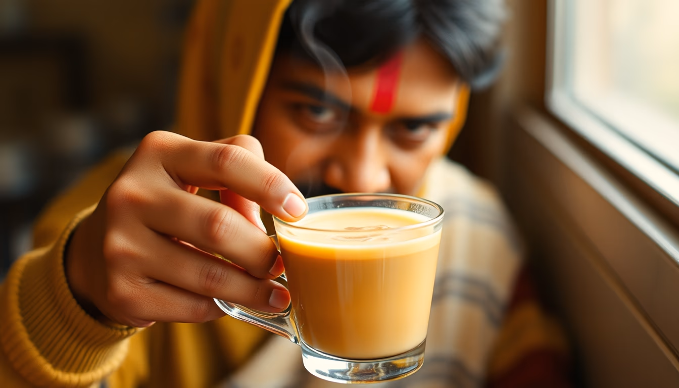 masala chai indian in editorial style