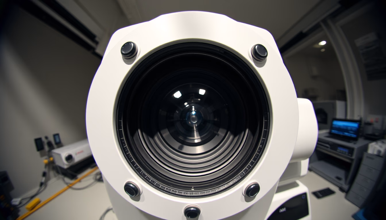 mass spectrometer device in editorial style