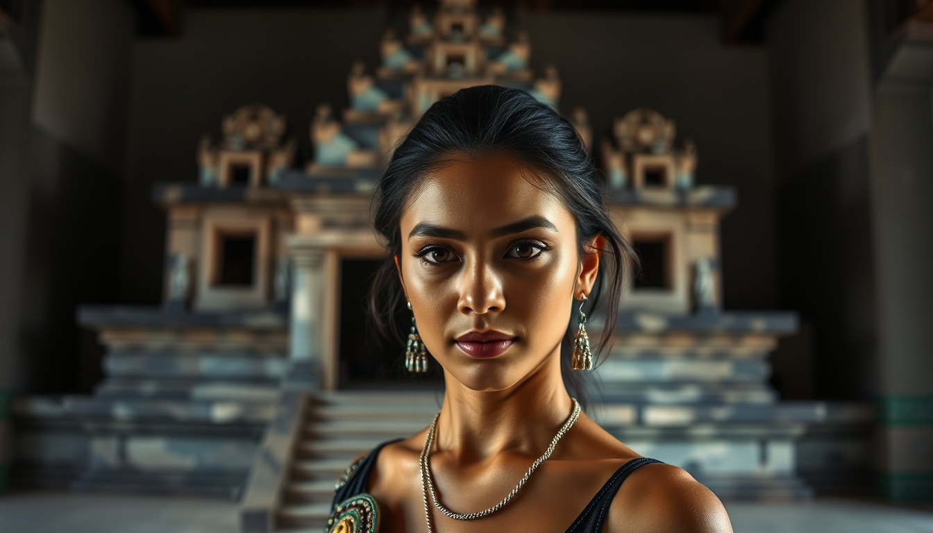 maya temple chichen in editorial style