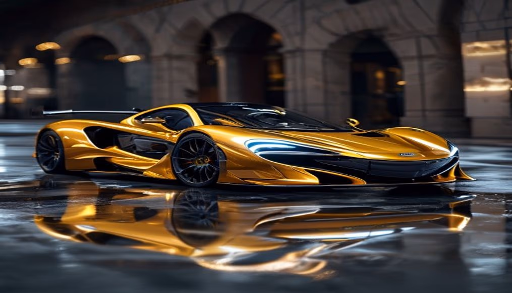 mclaren 750s spider in luxury editorial photography